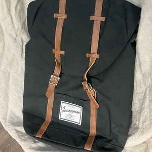 Journeyman Black and Brown Backpack